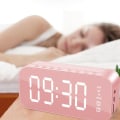 Miniatyrbild 4 av 5: Sovrum/Kontor Väckarklocka Digital Klocka med Bluetooth Rosa