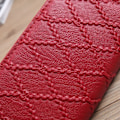 Miniatyrbilde 6 av 7: Dame Lang Lommebok Preget Diamant Retro Mønster Multi Kort Clutch (Gummi Jern
