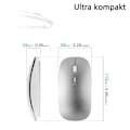 Pikkukuva 2 / 6: Bluetooth-hiiri, ladattava hiljainen minihiiri, 3 DPI:n säädettävä Bluetooth