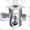Miniatyrbilde 5 av 5: 3-veis avledningsventil for dusj, G1/2 tommer, multifunksjons vannseparator, dusj