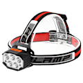 Miniatyrbillede 1 af 5: Pandelampe, USB-genopladelig pandelampe, kraftig pandelampe 1000 lumen LED-arbejdslampe, rødt lys med sensortilstand [Energiklasse A++] KLB