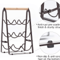 Miniatyrbilde 4 av 5: Flaskeholder for seks flasker, sammenleggbar for oppbevaring, oppbevaring