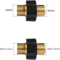 Pikkukuva 2 / 4: Letkun pikaliitin M22 x 1,5 kaksoispistoke painepesurin sovitin (14 mm