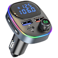 Pikkukuva 1 / 6: Bluetooth-sovitin autoon, Bluetooth FM -lähetin QC3.0 & PD3.0 Type C