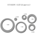 Miniatyrbillede 6 af 6: 3D spejl vægklistermærker akryl stereo cirkel DIY vægklistermærker soveværelse stue KLB