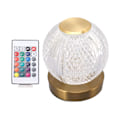 Miniatyrbilde 2 av 8: Romantisk bordlampe i 16 farger med fjernkontroll, sfærisk KLB