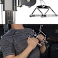 Miniatyrbild 7 av 7: Parallellhandtag, fitness tower & kabeldrag - roddhandtag massivt stål, kabeldrag handtag KLB