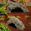 Miniatyrbillede 4 af 4: Reptil Rock Hide Cave, Gecko Hide Landscape Rock, Hide Lizard Hermit Crab Snake Hideout, Terrarium Habitat Dekoration (L)