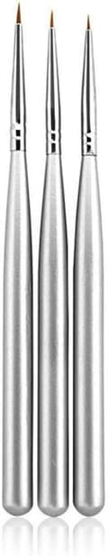 Set med 3 nagelborstar - Nageldekorationskit - Professionell design -