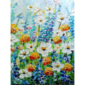 Miniatyrbild 1 av 4: 30x40cm 5d Diamantmålning Set för Barn - Blyertsblomma Målning, Diamantbroderi, Dukmålning Set
