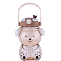 Miniatyrbillede 1 af 6: Kawaii bjørne-vandflaske, søde vandflasker brune KLB