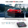 Miniatyrbilde 5 av 6: H96 Max Smart Android 9.0 TV-boks Quad Core 4K H.265 4GB + 32GB WiFi Media Player