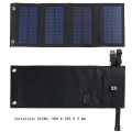 Miniatyrbild 2 av 4: Hopfällbar solcellsladdare, bärbar solcellsladdare USB solpanel för