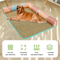 Miniatyrbillede 6 af 8: 24 tommer hundebure til mellemstore og store hunde, kæledyr L(23,62x17,71x1,1) KLB