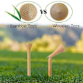 Miniatyrbild 7 av 8: Golftee-set i bambu, 120 stycken, träfärg, 70 mm