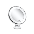 Miniatyrbillede 1 af 5: Kosmetisk spejl 10x forstørrelse LED-belyst makeup spejl 360°