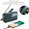 Miniatyrbillede 2 af 8: Bærbar Nødradio Solradio Kurv AM FM Radio med LED Lommelygte USB Port