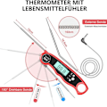 Miniatyrbillede 2 af 6: Grilltermometer digitalt, øjeblikkelig aflæsning kødtermometer stegetermometer, KLB