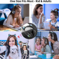 Miniatyrbillede 2 af 6: Smuk stereo gaming headset med mikrofon, katteøre, cool sort