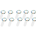 Miniatyrbillede 2 af 7: LED-lyskæde batteri, 10 stk. 2M 20LED mikro batteridrevet kobber KLB
