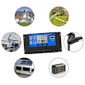 Miniatyrbild 8 av 8: Solcellsladdare solpanel kit med solcellsregulator, med