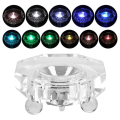 Miniatyrbillede 4 af 8: LED K9 Glas Multicolor 3D Krystal Display Lys Base Stativ KLB