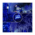 Miniatyrbillede 5 af 5: Net Lys Garland, 320 LED Net Lys 3M X 3M 8 Vandtætte Energilægetilstande, Dæmpbar til Soveværelse Jul Bryllupsfest Hjem Have, Blå KLB