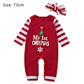 Miniatyrbild 1 av 8: Nyfödda Babyflickor Pojkar Julkläder, Romper, 1:a Julen - 73cm KLB