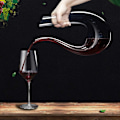 Miniatyrbillede 5 af 6: Vinkaraffel, 1,5 liter U-formet krystalglas vinflaskesæt, blyfri
