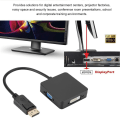 Pikkukuva 8 / 8: 1 DP DisplayPort - VGA DVI HDMI -naarasmuunnin KLB