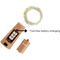 Miniatyrbillede 3 af 5: 9x20 LED-bokslys, korkbokslys LED-lyssnorlyskæder DIY-bokselys, varm hvid KLB