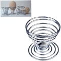 Miniatyrbilde 3 av 4: 6 stk Eggkopp Lanyard Spiral Kjøkken Frokost Hardkokt Holder Fjær Eggkopp 4.7 * 4.5cm