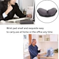 Miniatyrbillede 7 af 8: Musehåndledsstøtte Memory Foam Tastatur Håndledsstøtte Grå