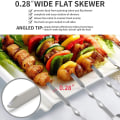 Miniatyrbilde 2 av 4: 10 metallgrillspyd 36 cm (14 tommer)