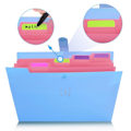 Miniatyrbild 5 av 7: Expanderbar mapp, polypropen, A4 och brevformat, med 5 fack KLB