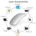 Pikkukuva 5 / 6: Bluetooth-hiiri, ladattava hiljainen minihiiri, 3 DPI:n säädettävä Bluetooth