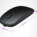 Miniatyrbillede 5 af 6: Trådløs Mus, Bluetooth Trådløs Mus Ergonomisk Bærbar Mus KLB