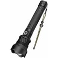 Miniatyrbillede 1 af 5: Ultra kraftig LED-lommelygte, genopladelig lommelygte 90000 lumen XHP70 justerbar zoomable vandtæt USB-lommelygte (inklusive batteri) KLB