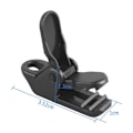 Pikkukuva 5 / 5: 100 kappaleen pressukangastelttapidikkeet, muoviset telttapidikkeet, mustat pressukangaspidikkeet retkeilyteltoille, ulkoiluaktiviteetteihin, 3,2 x 1 x 1,3 cm KLB