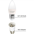 Miniatyrbild 2 av 5: B22 till E27 sockeladapter, LED-adapter, 200 W, värmebeständig, 10 stycken