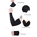 Miniatyrbillede 2 af 5: UV Solbeskyttende Armvarmere - Unisex, Sort (10 Par)