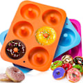 Miniatyrbillede 1 af 7: 3-pak silikone donutform donut bageform plade beholder laver perfekte
