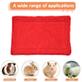 Miniatyrbillede 5 af 5: 5 stk. kæledyrsunderlag hamster soveunderlag hamster bur placering stor rød KLB