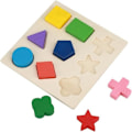 Pikkukuva 3 / 7: Zerodis Puinen Kuutio Geometria Puzzle Rakennuspalikat Värikäs Sopivuus Moottori Taidot