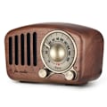 Pikkukuva 1 / 6: Retro-radio Bluetooth-kaiuttimella, Aooeou radio vintage pieni pähkinäpuu