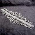Miniatyrbilde 4 av 4: Hårtilbehør med krystallkrone, sølv pannebånd