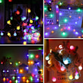 Miniatyrbilde 3 av 5: Vanntett Globe Lyskjede, 10m 80 LED 8 Moduser Julelys for Utendørs/Innendørs Soverom Festdekorasjoner (Flerfarget) KLB