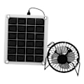 Miniatyrbillede 5 af 8: 10W solcellepanel laderkit med ventilator, dobbelt USB KLB