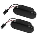 2 stk dynamiske LED blinklys erstatning for VW Golf/ Passat/ Polo - Svart