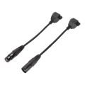 Pikkukuva 5 / 8: 2 kpl XLR3 - RJ45 -kaapelia, 3-napainen pistoke ja liitäntä XLR-naaras KLB